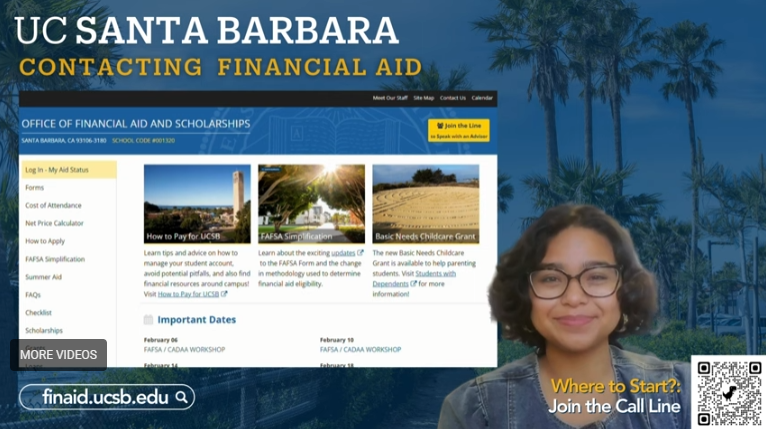 How to Contact UCSB'S Office of Financial Aid & Scholarships