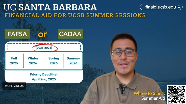Financial Aid for UCSB Summer Sessions